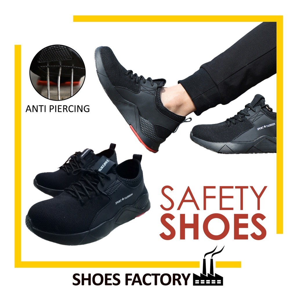 ในสต็อก JOUSTMAX 1155 Safety SHOE Safety BOOTS STEEL TOE CAP LIGHT WEIGHT Kasut Safety Jenis Sport (