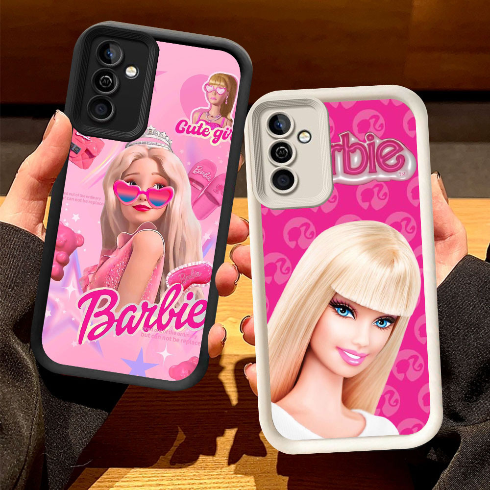 O-72 Barbie Girl Casing สําหรับ Samsung Galaxy J2 J6 J4 J7 Prime Plus Pro สีดําและสีขาว