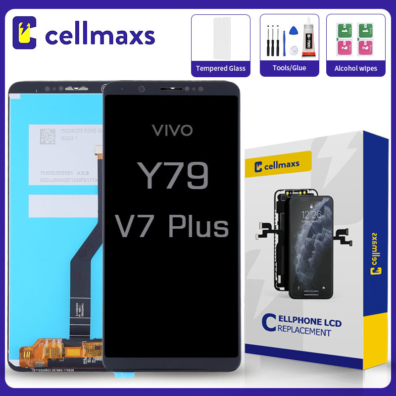 ในสต็อกสําหรับ VIVO V7 Plus Y79 V7+ 1716 1850 เปลี่ยนหน้าจอสัมผัส LCD