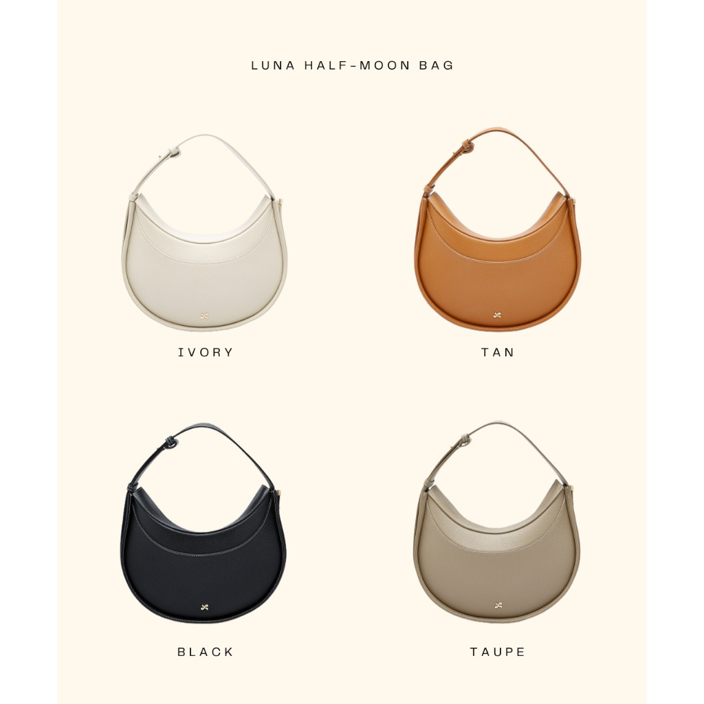 LUNNE กระเป๋าสะพายไหล่-สะพายพาดลำตัว หนังวัวแท้ รุ่น LUNA Shoulder Bag udid