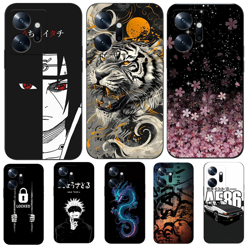 เคสสําหรับ INFINIX ZERO 20 Silicon Phone Back Cover เคส tpu สีดํา Naruto UchihaItachi