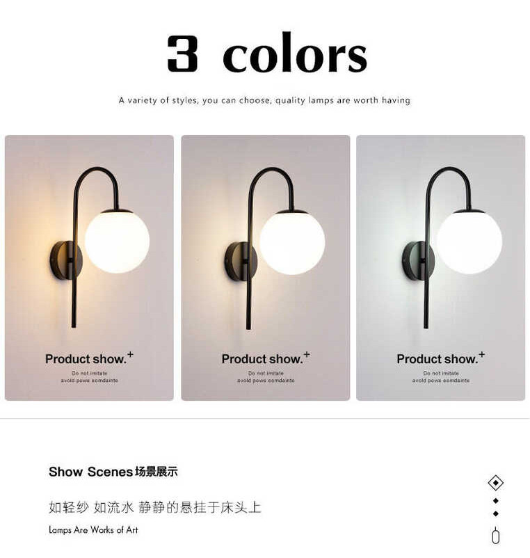 Mzd【3 🍀 Colors】Creative Living Room Background Minimalist Aisle Corridor Light Bedroom Bedsi