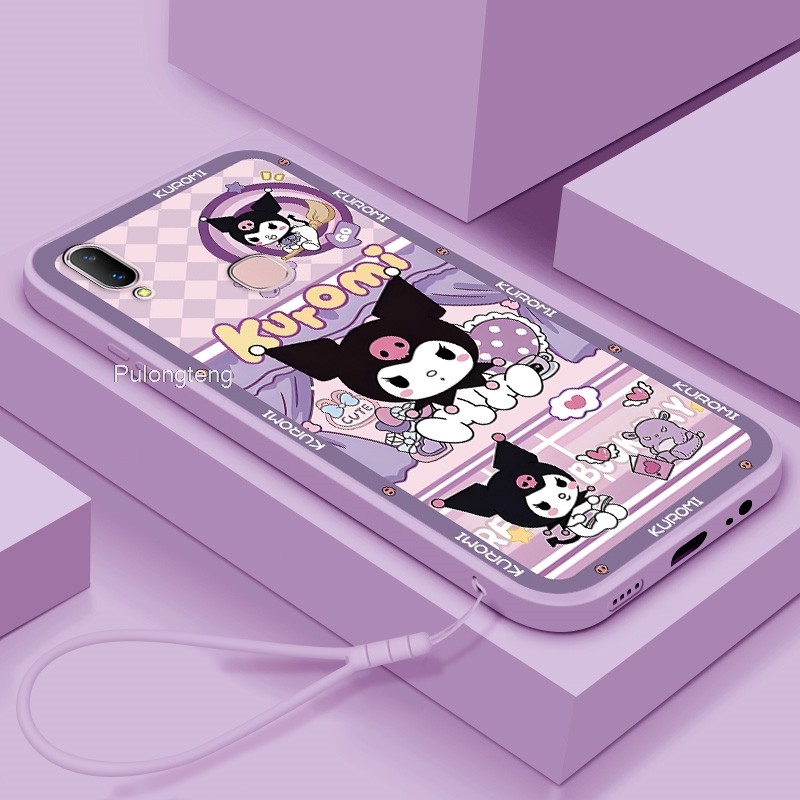 ปลอกน่ารักสําหรับ Vivo Y70 Y73 Y76 Y7S Y81 Y81S Y85 Y85A Y91 Y93 Y95 Y9S Z1I Z5 Z5I น่ารัก Kuromi หม