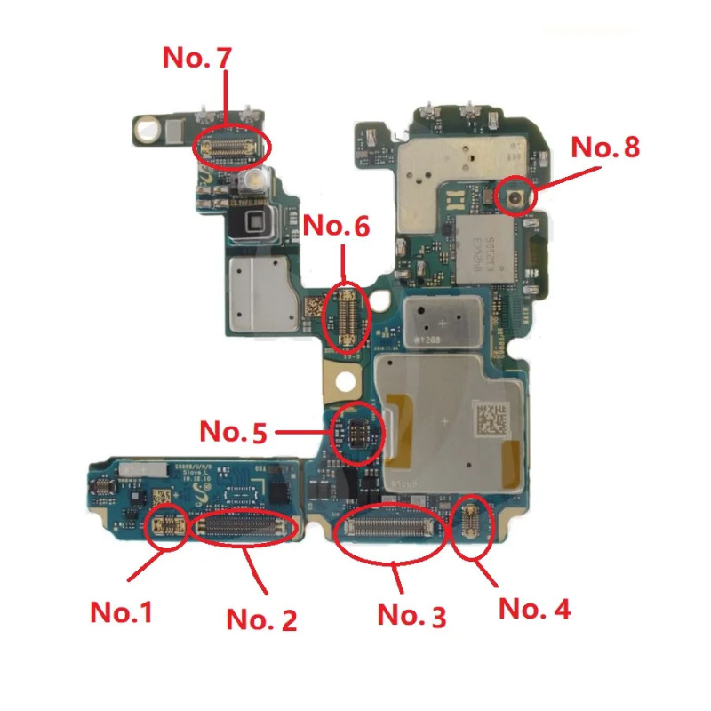 ในสต็อก 10 ชิ้น, สําหรับ Samsung S20 Ultra 5G G988 G988B แบตเตอรี่จอแสดงผล LCD USB ชาร์จ WiFi เสาอาก