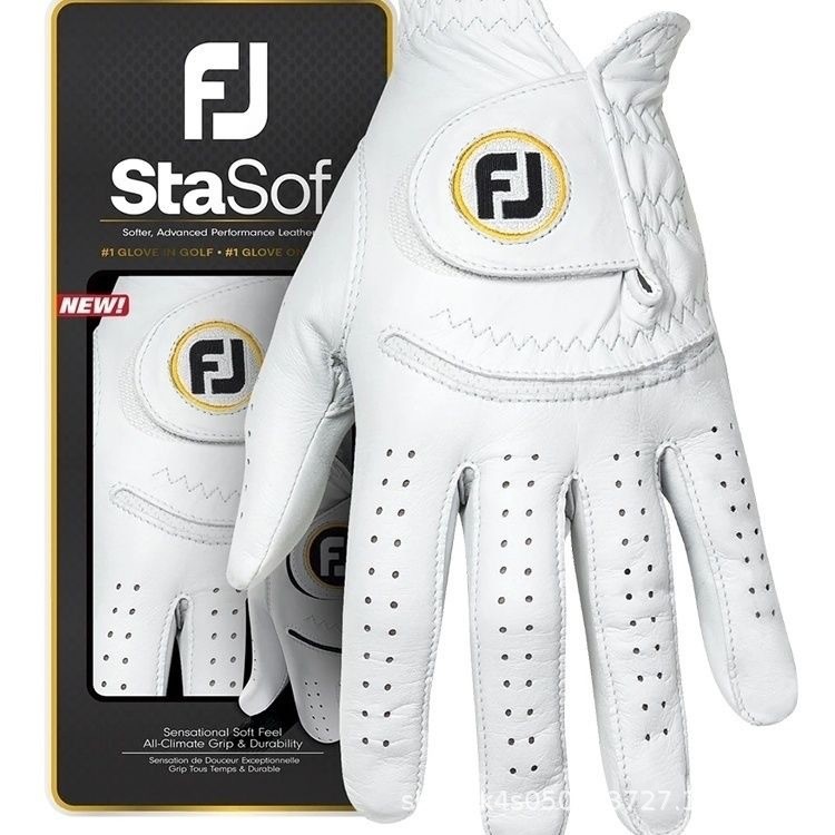 Footjoy StaSof Golf ถุงมือผู้ชายหนังแท้ผู้เล่นมืออาชีพสไตล์เดียวกัน Good Grip Lambskin