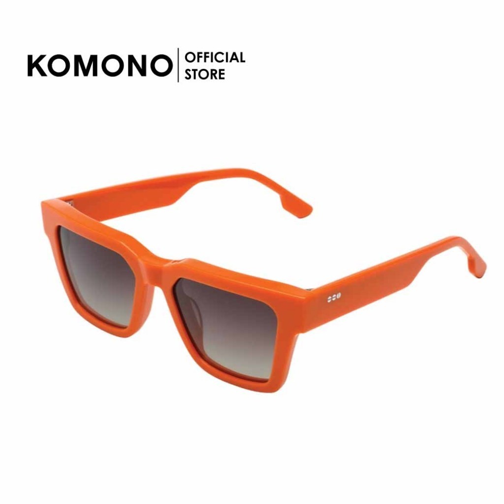 KOMONO Bob Princeton แว่นตากันแดดทรงเหลี่ยม สีส้ม Polarized lens