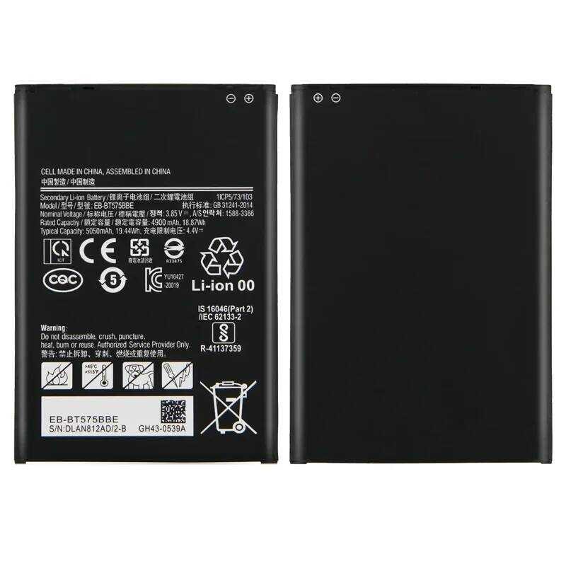 ▥ Eb-Bt575bbe แบตเตอรี่โทรศัพท์สําหรับ Samsung Galaxy Tab Active 3 Sm-T575 T575 Sm-T570 Gh43-05