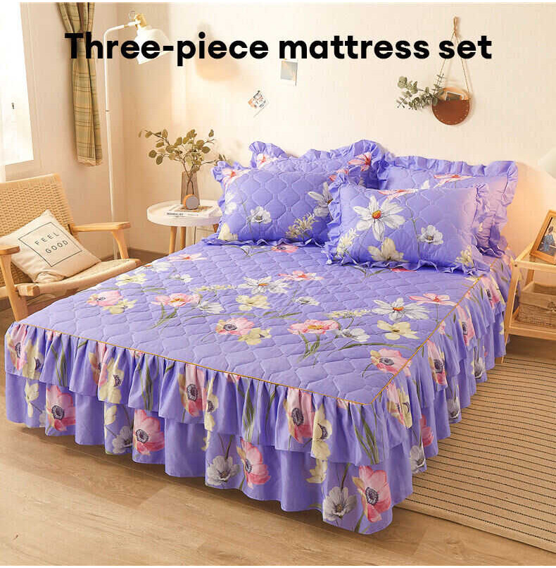 Bed JJT Sheet, + 2 Pillowcases, Size 6 By 5 3 Pieces (2*Pillowcase+1*Sheet+1*Duvet Cover) Bedding