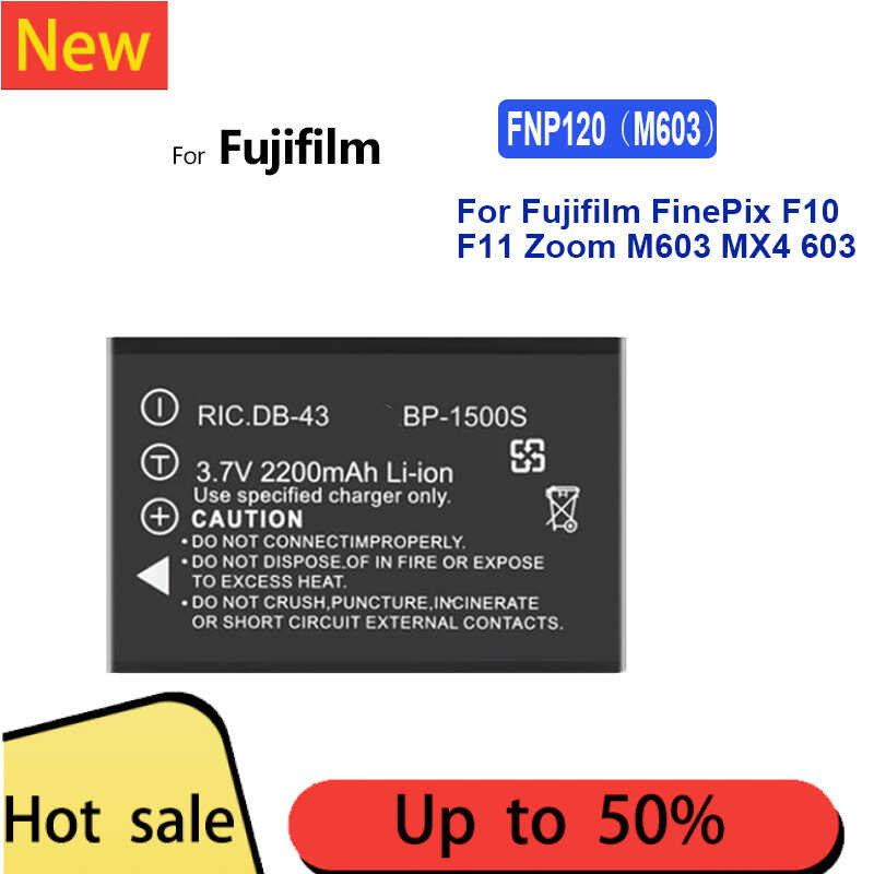 FNP120(M603) แบตเตอรี่ For Fujifilm FinePix F10 F11 Zoom M603 MX4 603 2200mAh