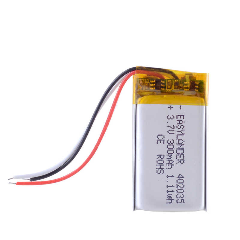 Δ 3-E คุณภาพดี 3.7V 300Mah 402035 ลิเธียมไอออนโพลิเมอร์ / แบตเ