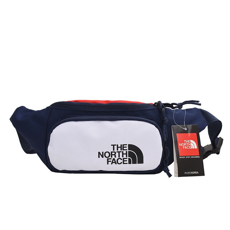 The North Face อินเทรนด์กีฬากลางแจ้งกระเป๋าคาดเอวผู้ชายวิ่ง Multi-functional กระเป๋าคาดหน้าอกผู้หญิง