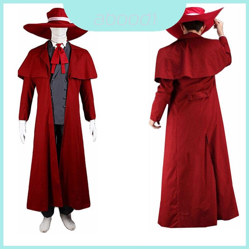 Alucard Hellsing Ultimate Trench Suit สําหรับเล่นตามบทบาทและแต่งตัวปาร์ตี้แฟนซี