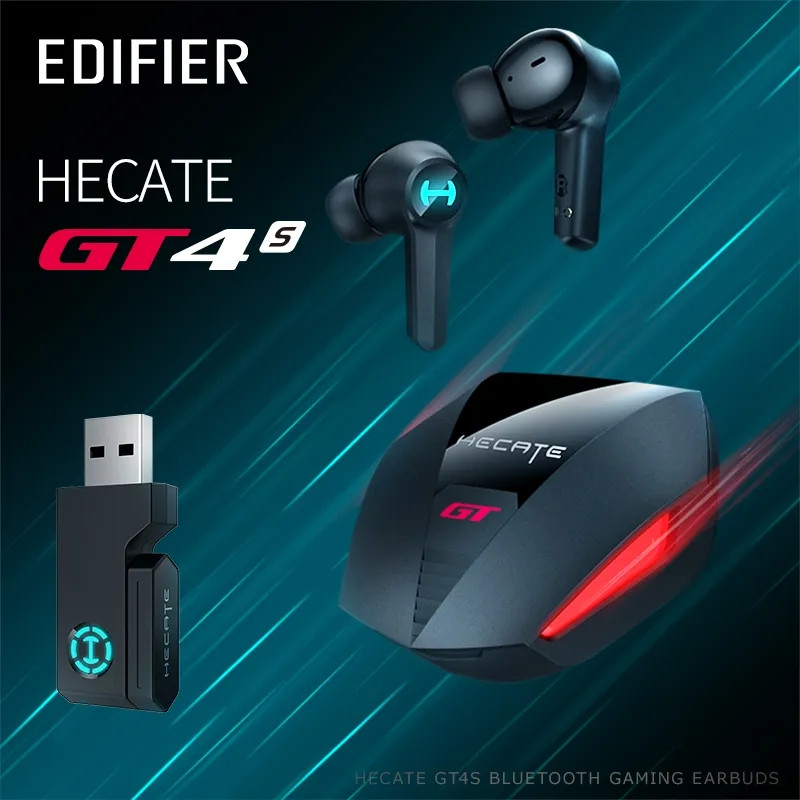 【COD】Edifier Hecate GT4S หูฟัง, Wireless gaming headphones Bluetooth 5.2, Bluetooth Indicator TWS 2