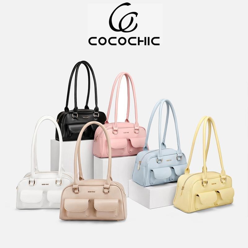 COCO CHIC แฟชั่นเกาหลี กระเป๋าสะพายไหล่ น่ารัก เรียบง่าย สําหรับผู้หญิง