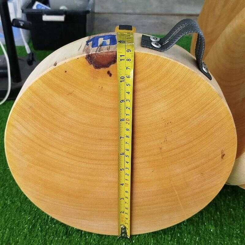 ขนาด 11 นิ้ว เขียงไม้มะขามแท้ ทรงกลม เขียงไม้ ecowin