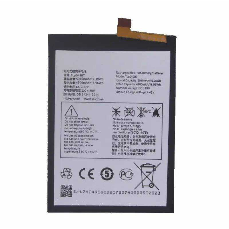 ▥ 1X แบตเตอรี่ Tlp049b7 5010Mah Alcatel 405 40Se T610 T610k /P/E T776h T776o สำหรับ TCL 30 PLUS