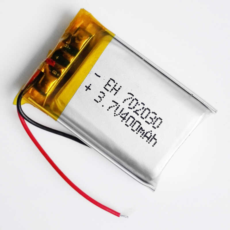Δ แบทช์ 10 ชิ้น 3.7V 400Mah 702030 Li-Polymer Li-Ion แบตเตอรี่แบบชาร์