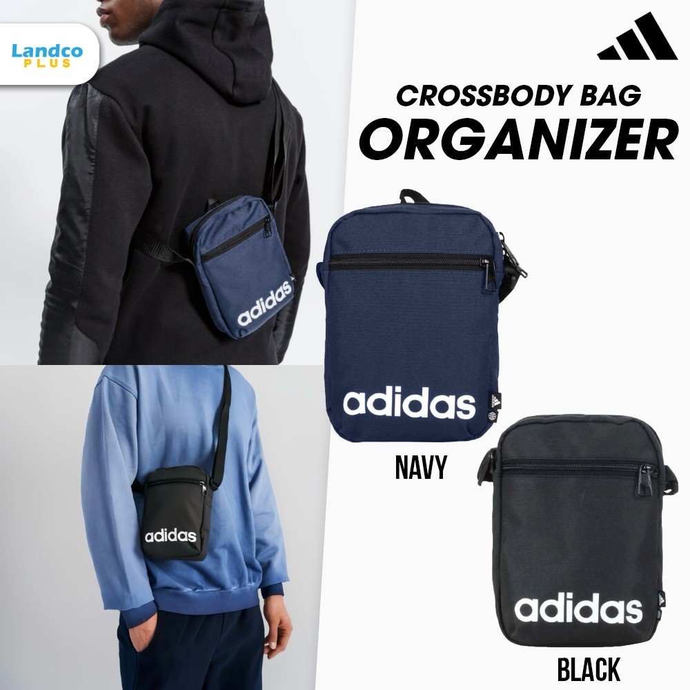 ♞,♘,♙Adidas Collection กระเป๋าสะพายข้าง Crossbody Bag ESS Organizer HR5373 / HT4738 (600) rty