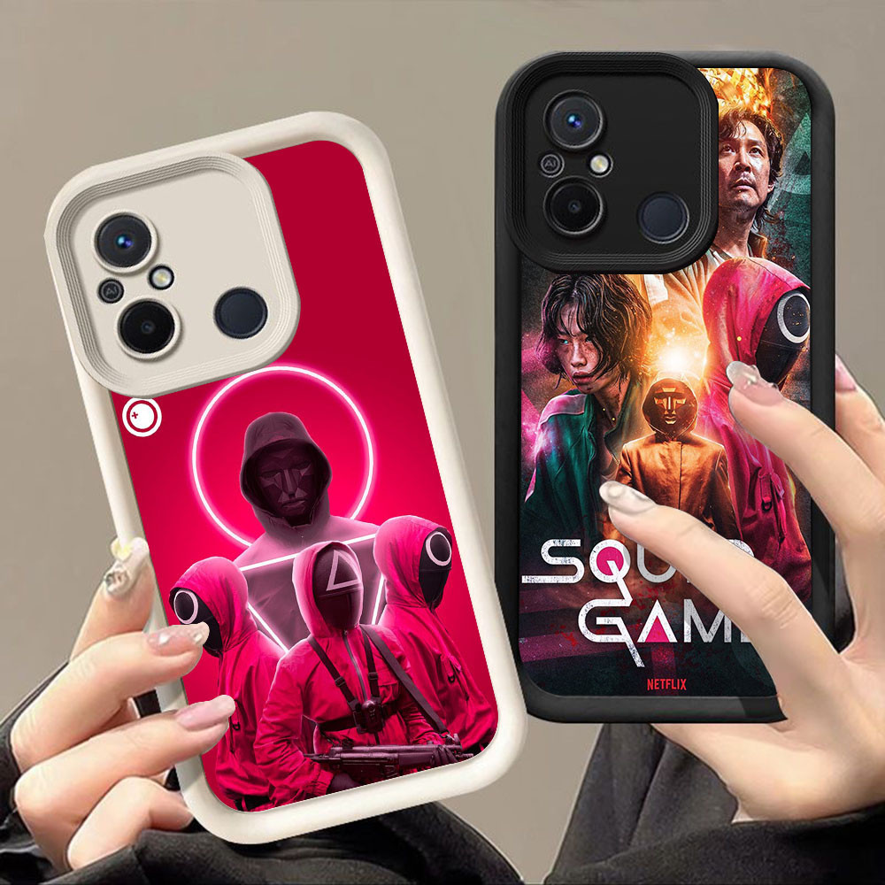 สําหรับ Xiaomi Redmi POCO F7 C55 C31 หมายเหตุ A2 10C A1 9A 7 9C 6A 9T 12C Pro A5 C71 Q-56 เกมปลาหมึก