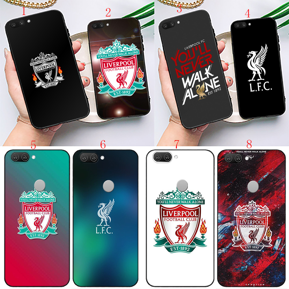 OPPO A3 5g A40 A60 F17 F19 Pro Plus A74 Reno 8 z 10 ProPro PLus H13 โลโก้ Liverpool เคสโทรศัพท์สีดํา