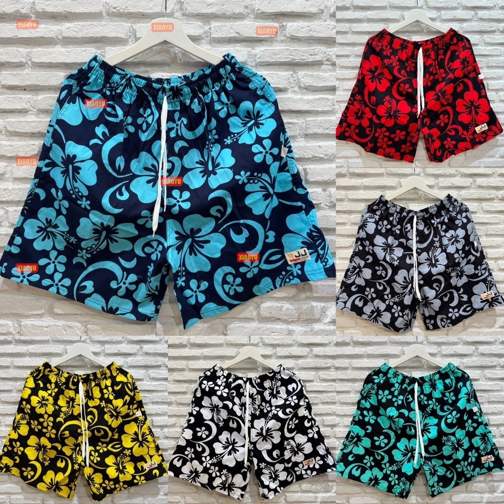 กางเกงเจเจไซส์ M/L/XL ลาย "ดอกชบา พิกุล" ร้านคละสีให้ ผ้านิ่มหนา ใส่สบายทั้งผู้ชายผู้หญิง เชือกรูดได้จริงมีกระเป๋า 2ข้าง