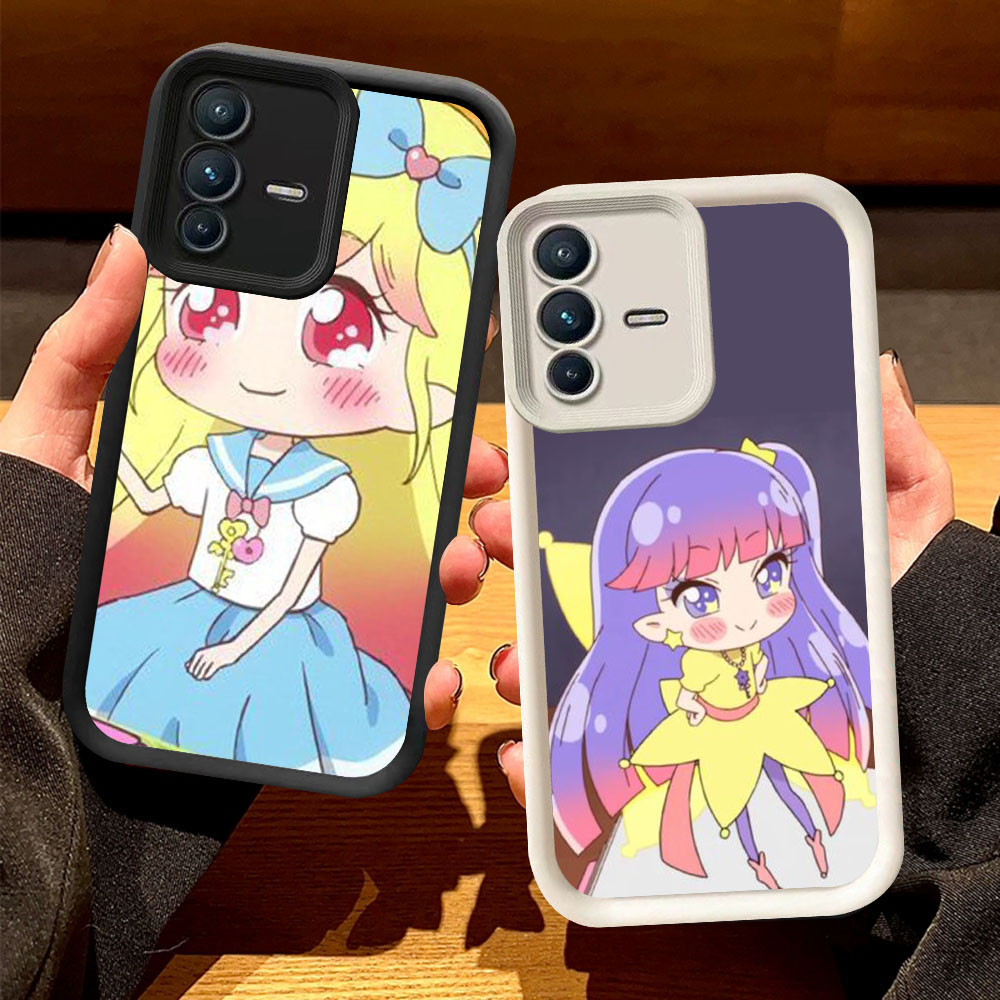 O-39 Rilu Fairilu สําหรับ VIVO V23E Y75 V23 Y200 5G สีดําและสีขาว