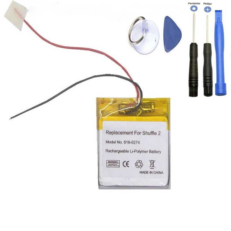 ▥ สําหรับ Ipod 2 รุ่น Shuffle 2Nd G2 1Gb, G3 Mp3 พร้อมซ่อม ISUNOO 616-0274 616-0278 แบตเตอรี่เค