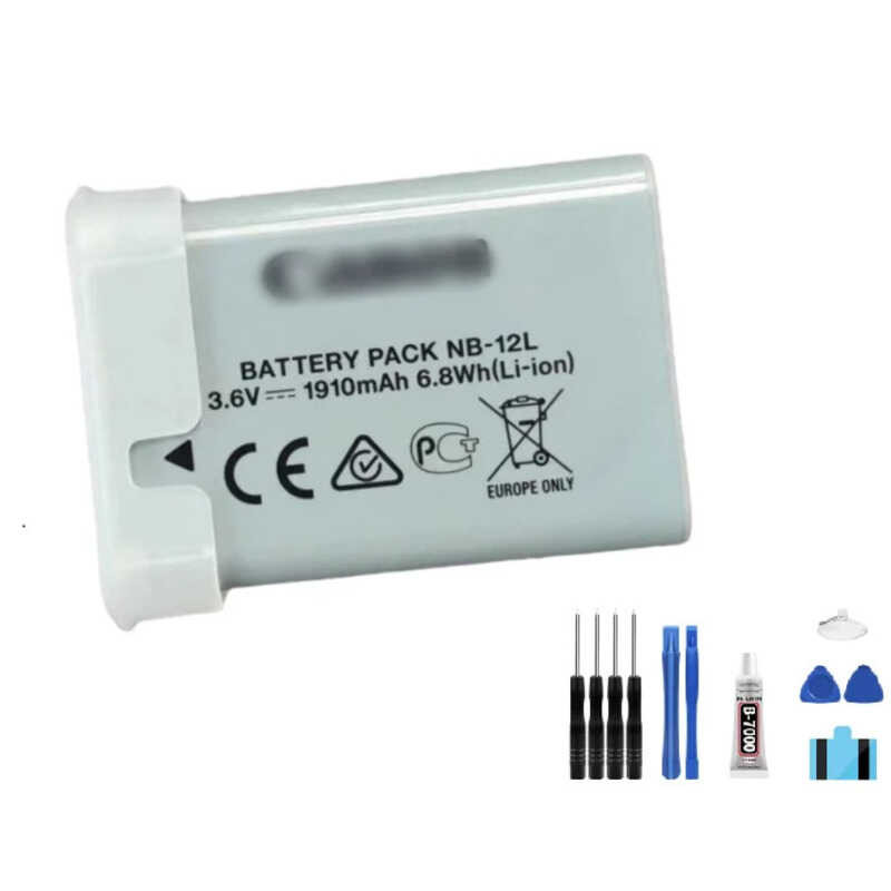 ▥ RUIXI Nb-12L 3.6V 1910Mah แบตเตอรี่สําหรับ Canon G1 II G1x Mark 2 สําหรับ N100 VIXIA Mini X แ