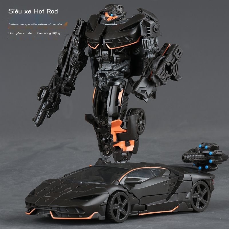 King Kong Car Robot Model Childrens Thermal Spray Transformation Toy Alloy Version