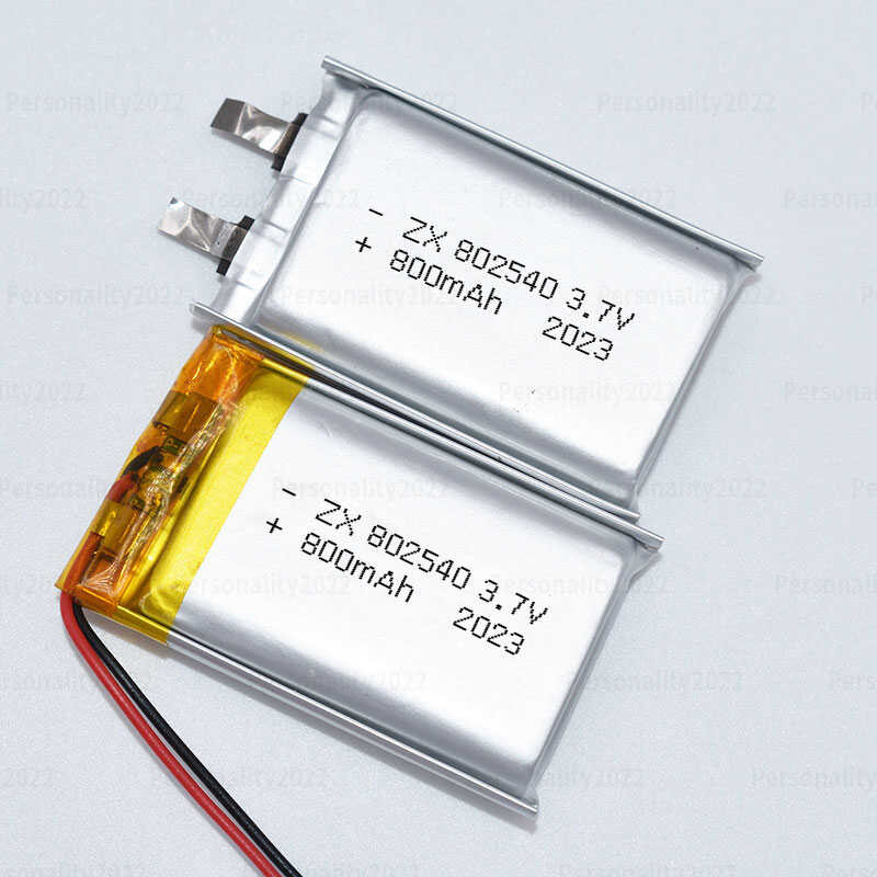 Δ 802540 แบตเตอรี่ลิเธียมไอออน 800Mah 3.7V Atomizing Defogging เครื่