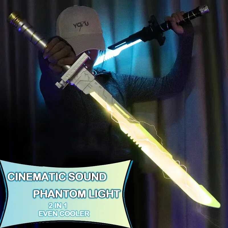 71Cm Cyberpunk Lightsaber Katana คอสเพลย์ 2 ใน 1
