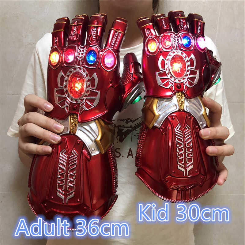 อเวนเจอร์สซูเปอร์ฮีโร่อุปกรณ์ 1: 1 Iron Man ทำลายถุงมือส