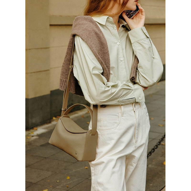 ♞,♘,♙ La Festin Fufu Lunch Box Crossbody Bag กระเป๋าสะพายข้างหนังแท้ La Festin frty