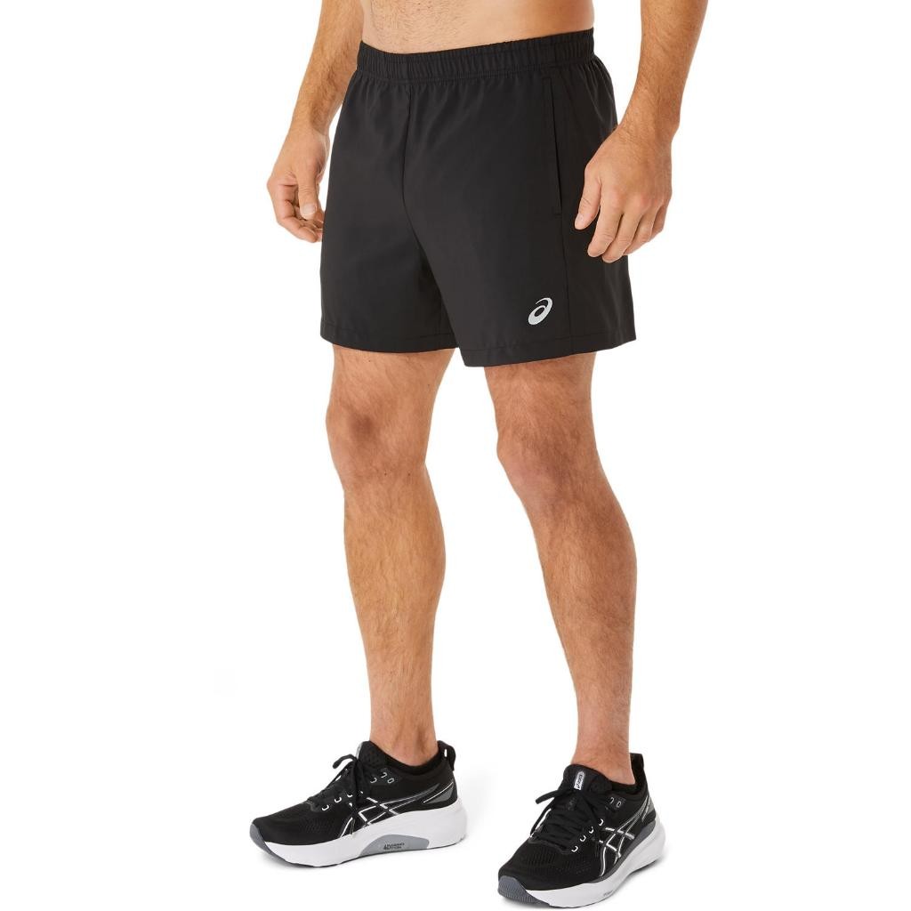 ASICS :  KATAKANA 5IN SHORT MEN RUNNING ผู้ชาย กางเกงขาสั้น ของแท้  PERFORMANCE BLACK
