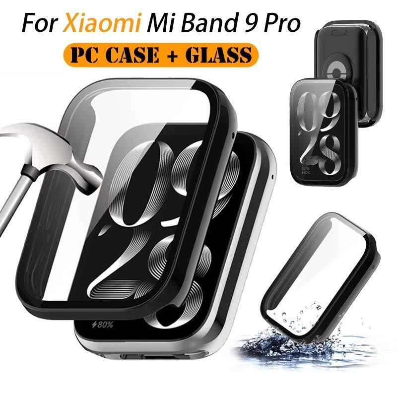 เคส สำหรับ Xiaomi Smart Mi Band 9 Pro PC Case เคส + กระจกแข็ง สำหรับ Xiaomi Mi Band 9 Pro