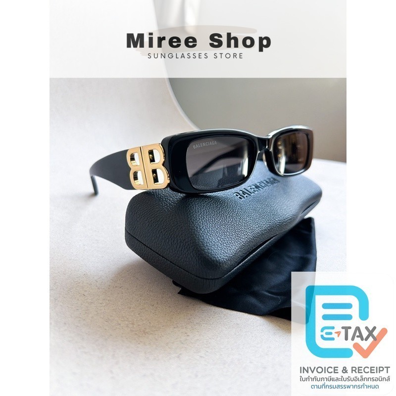 Balenciaga Dynasty Rectangular Sunglasses BB0096S ร้านแอมขายของแท้ทุกชิ้นค่ะ