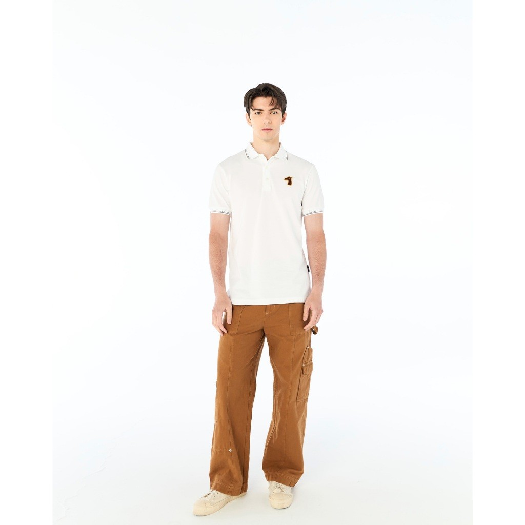 ♞,♘,♙PIQUE POLO SHIRT WITH LOGO EMBROIDERED XCZ
