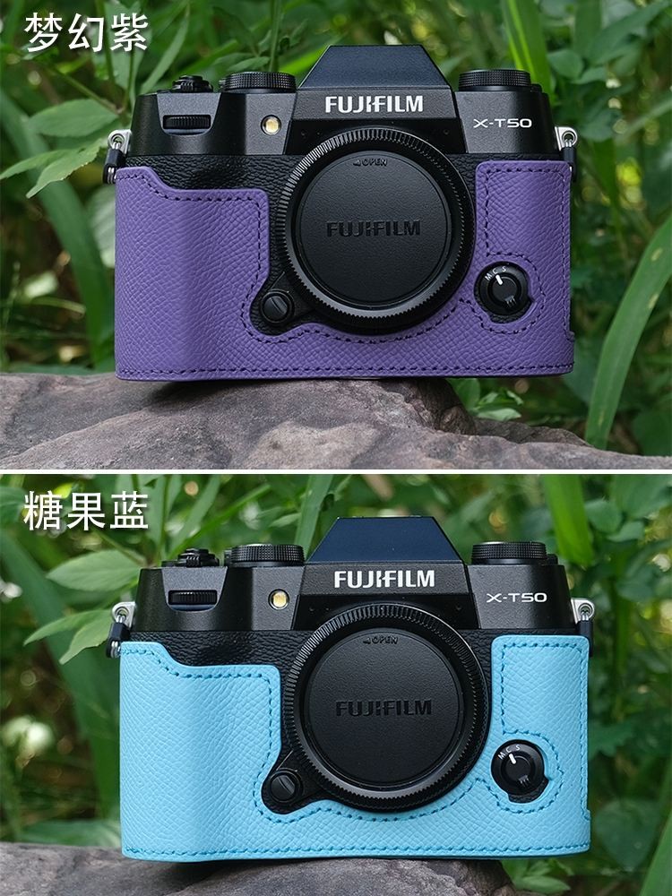 เหมาะสําหรับกระเป๋ากล้อง Fuji XT50 XT5 เคสหนัง XT30II เคสกล้อง XT20 XT10 X-T50 เคสป้องกัน