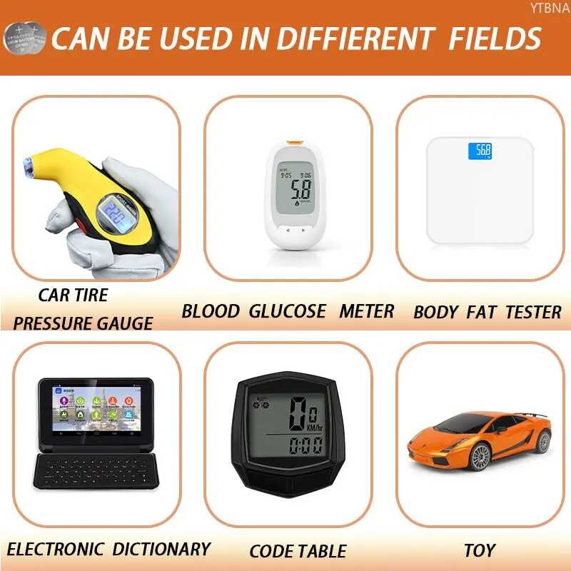 Δ 100 ชิ้น 3V Cr1632 ปุ่มเซลล์ Br1632 Dl1632 Ecr1632 ปุ่มแบตเตอรี่ล