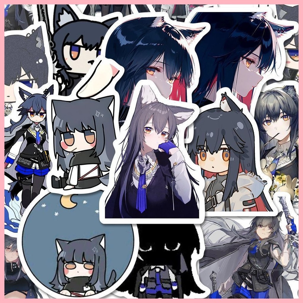 [GUYN] สติ๊กเกอร์ Arknights (50 แผ่น) Texas Two-Dimensional Silent Texas Emoticon Pack สติ๊กเกอร์ตกแ