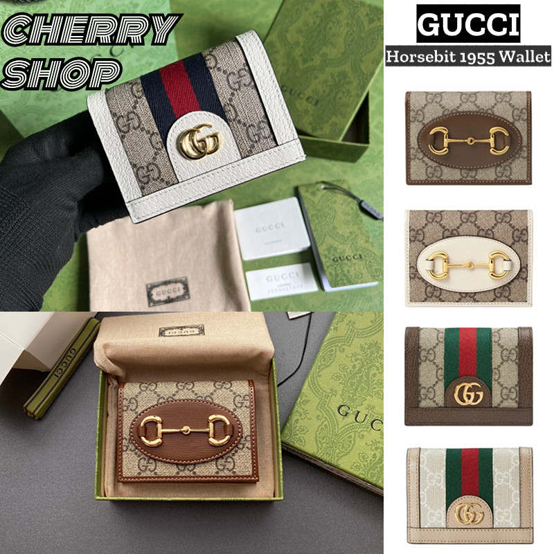 กุชชี่ Gucci Horsebit 1955 Collection Wallet ผู้หญิงกระเป๋าสตางค์ Ophidia wallet