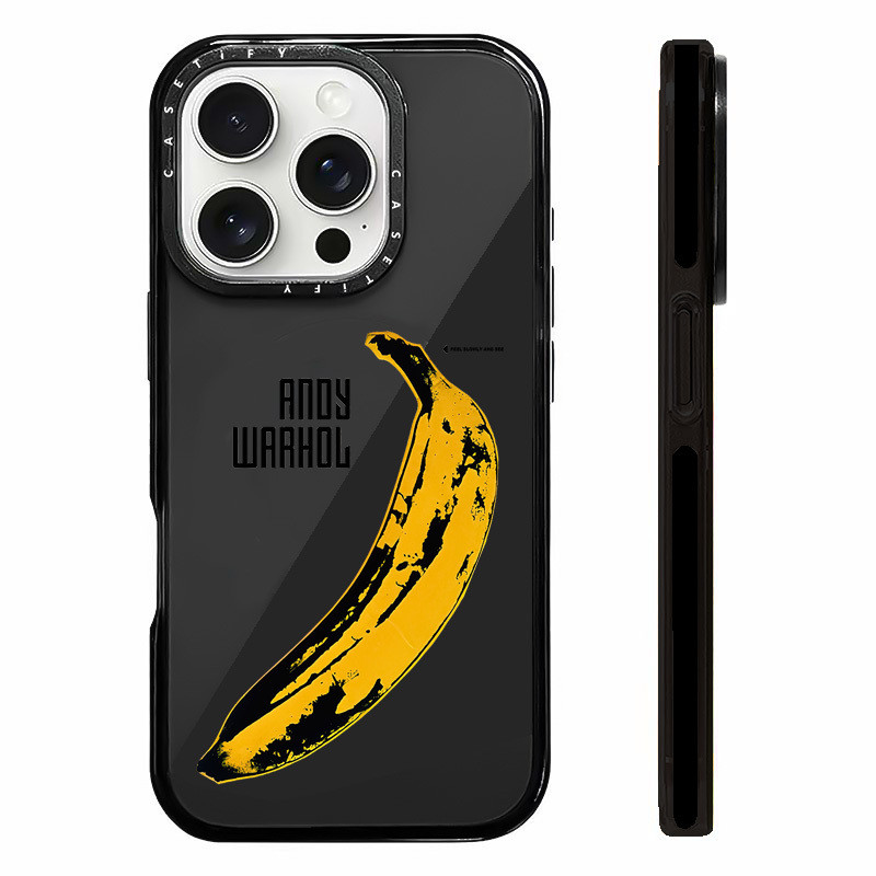 Andy Warhol BananaกรณีสะสมสําหรับIPhone 11 14 15 16 Pro Max 12 13 Mini Cover X XR XS Maxซิลิโคนนุ่มก