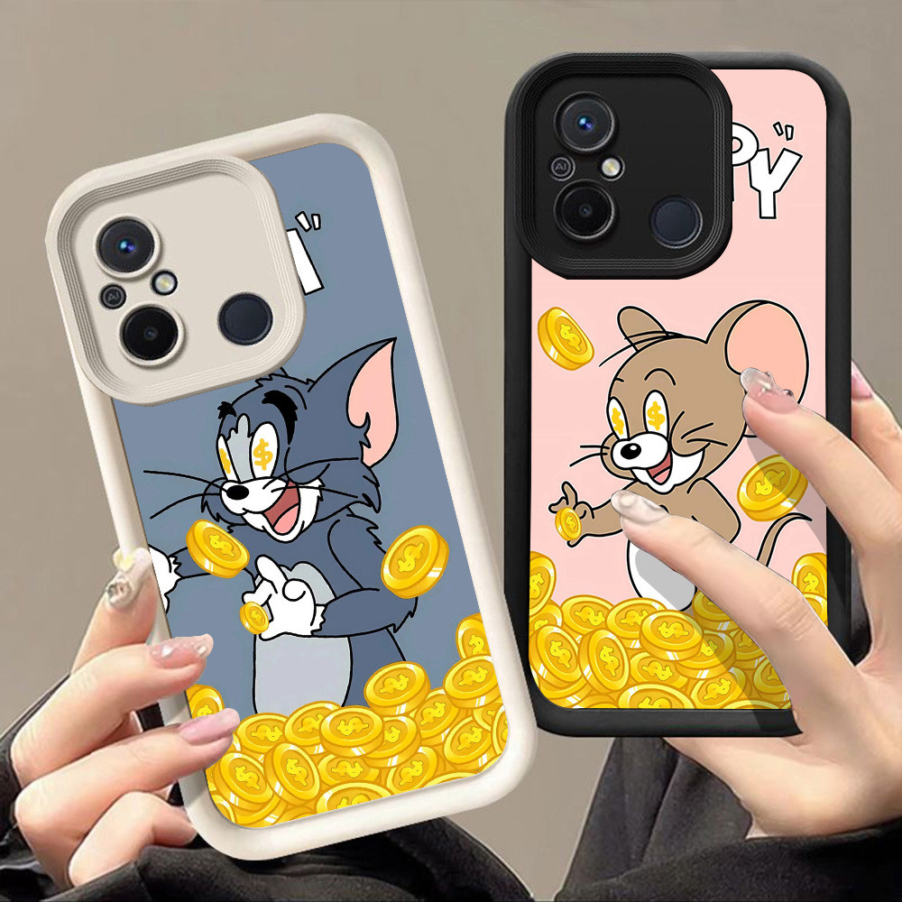 สําหรับ Xiaomi Redmi POCO F7 C55 C31 หมายเหตุ A2 10C A1 9A 7 9C 6A 9T 12C Pro A5 C71 Q-46 แมวและเมาส