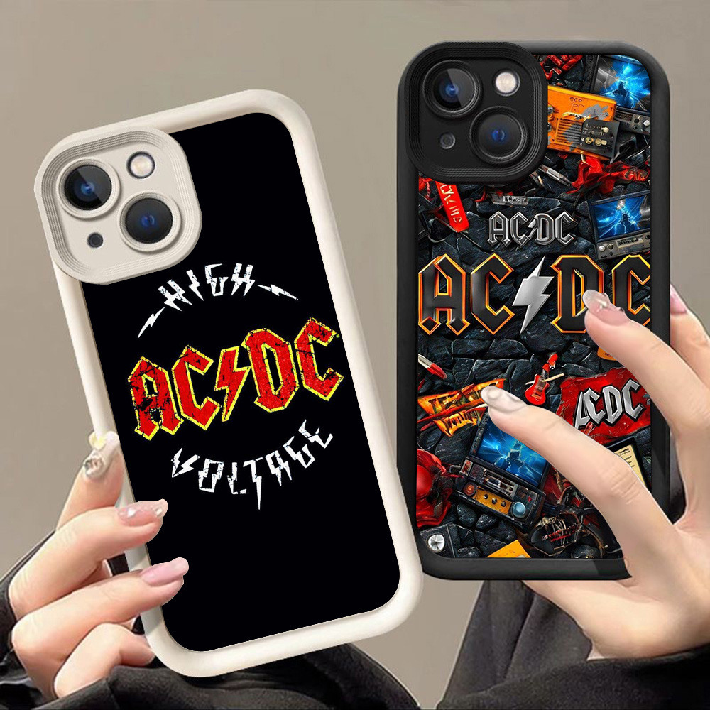 เคสสําหรับ iPhone XS 6s 14 8 X 7 15 6 Pro Max Plus Q-28 ACDC Band