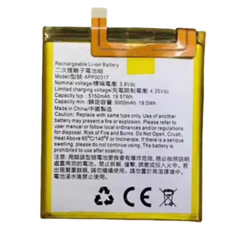 ▥ RUIXI 5000Mah App00317 แบตเตอรี่สําหรับ Caterpillar Cat S62 Pro