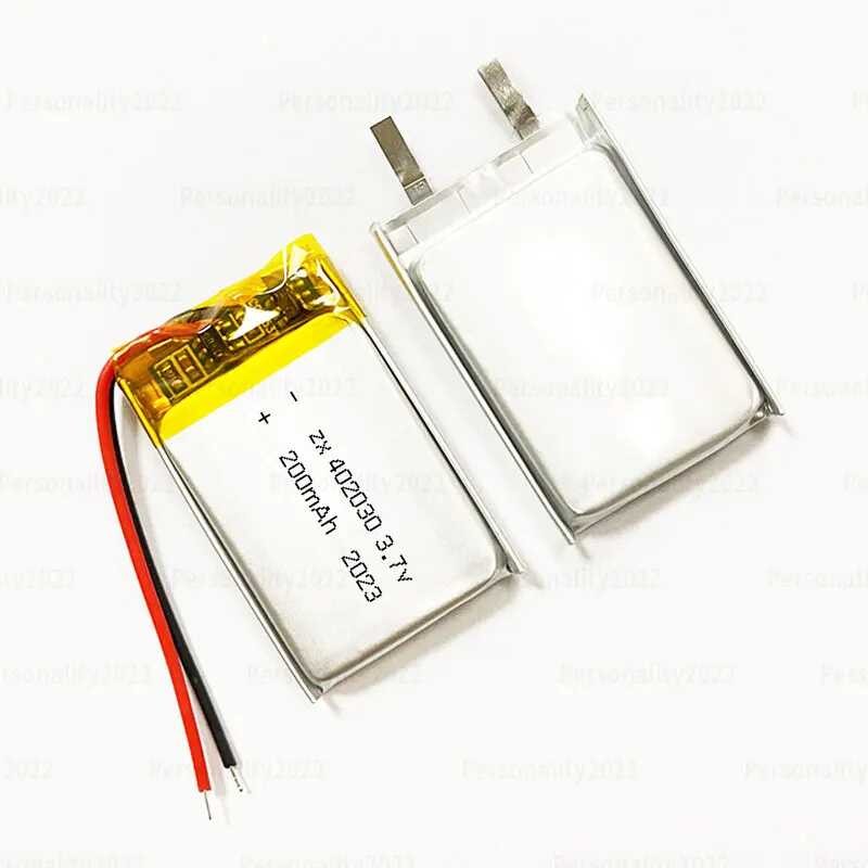 Δ 402030 แบตเตอรี่ลิเธียม 200 มิลลิแอมป์ชั่วโมง 3.7