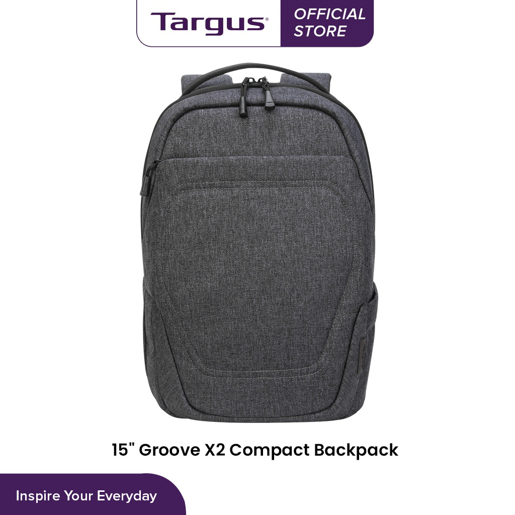 ในสต็อก Targus TSB952GL Groove X2 Compact Backpack - Charcoal