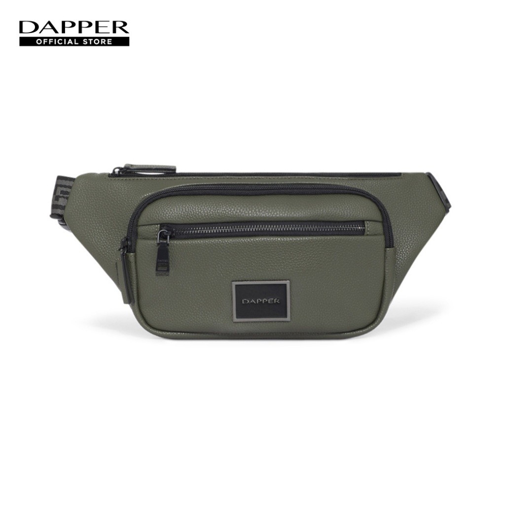 ♞,♘,♙DAPPER กระเป๋าคาดอก Everyday Zipper Belt Bag สีเขียว (BM6/OL/1247SF) frty