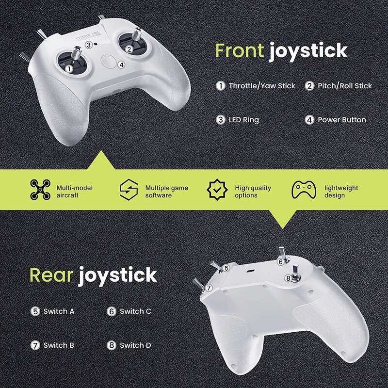 ❃ STARTRC  FPV Drone การฝึกอบรมจําลองรีโมทคอนโทรล 8Ch Flight Simulator Controller ใช้งานร่วมกับ ❃