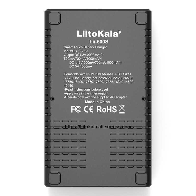 Δ Liitokala Lii-500 Lii-Pd4 Lii-500S Lii-Pd2 จอแสดงผล LCD 3.7V 18650 18350 18500 21700